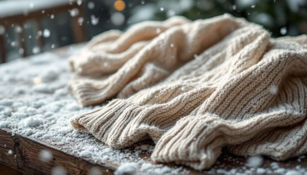 Wolle frisch halten: So funktioniert die Schneewäsche für Pullover