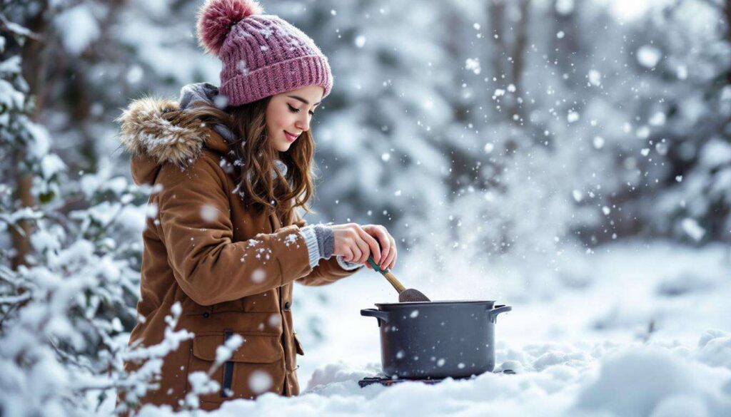 15-Jährige steht für Köstlichkeit eine halbe Stunde im Schnee und rührt