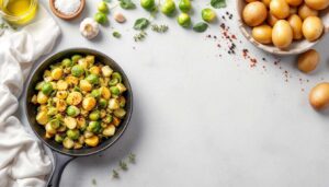Rosenkohl Kartoffel Pfanne: 4 Zutaten & einfache Gewürze machen sie so unglaublich lecker