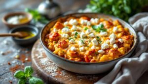 Low-Carb-Auflauf mit Hüttenkäse ist in fünf Minuten bereit für den Ofen – und schlägt sogar Pizza