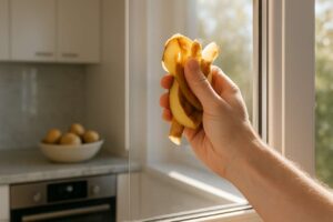 Warum immer mehr Haushalte Kartoffelschalen zum Fensterputzen verwenden
