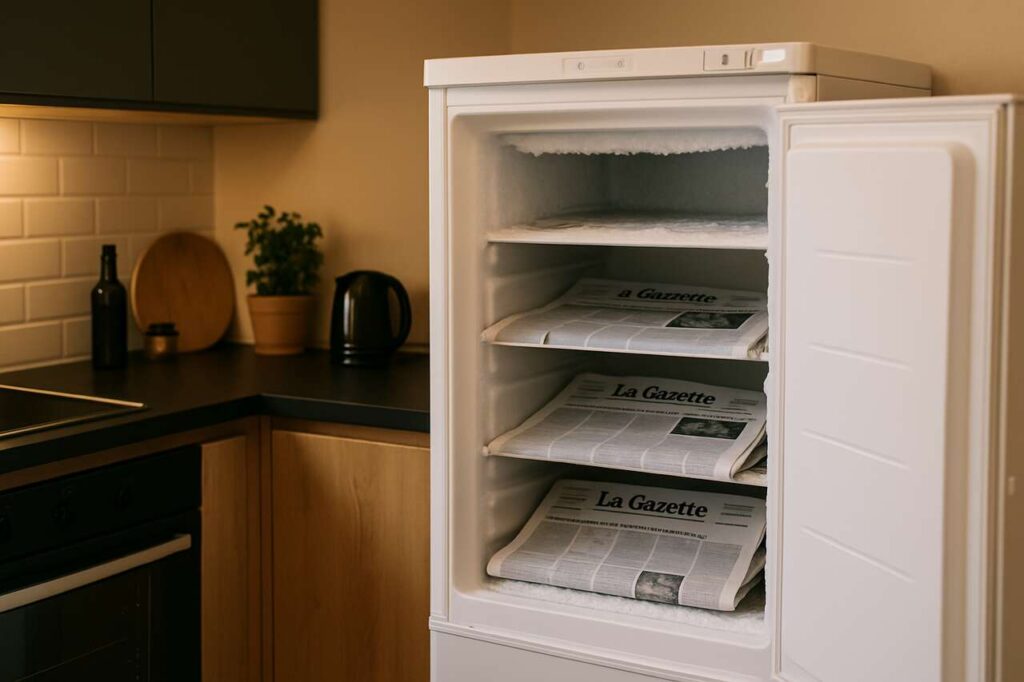 Gefrierschrank abtauen: Der Zeitungspapier-Trick, der die Arbeit halbiert