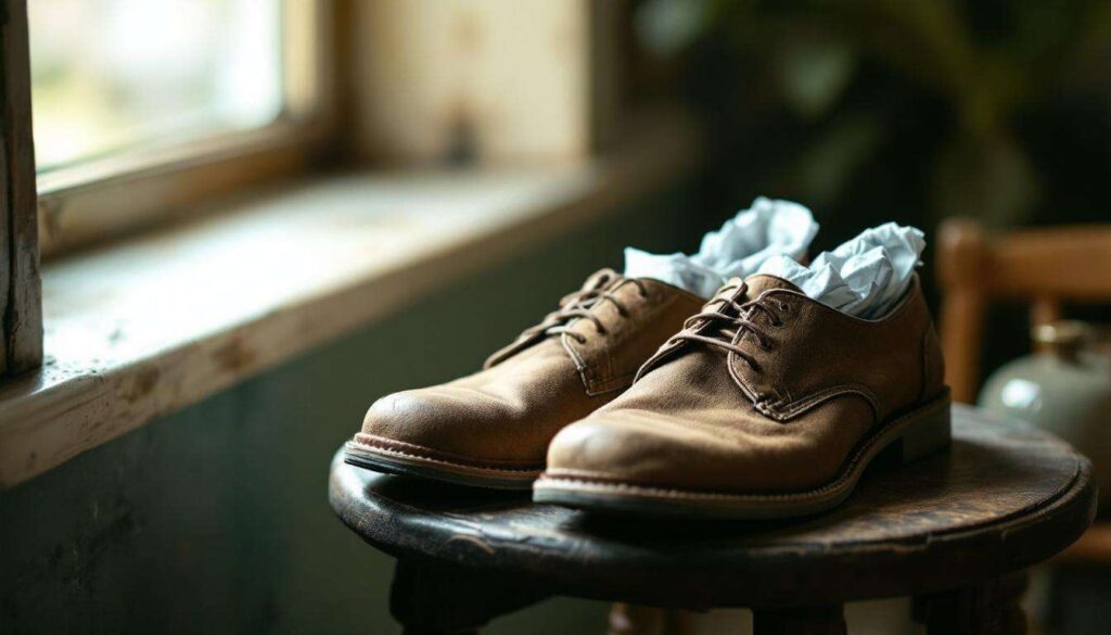 Der Zeitungs-Trick für Schuhe, der Feuchtigkeit über Nacht komplett entzieht